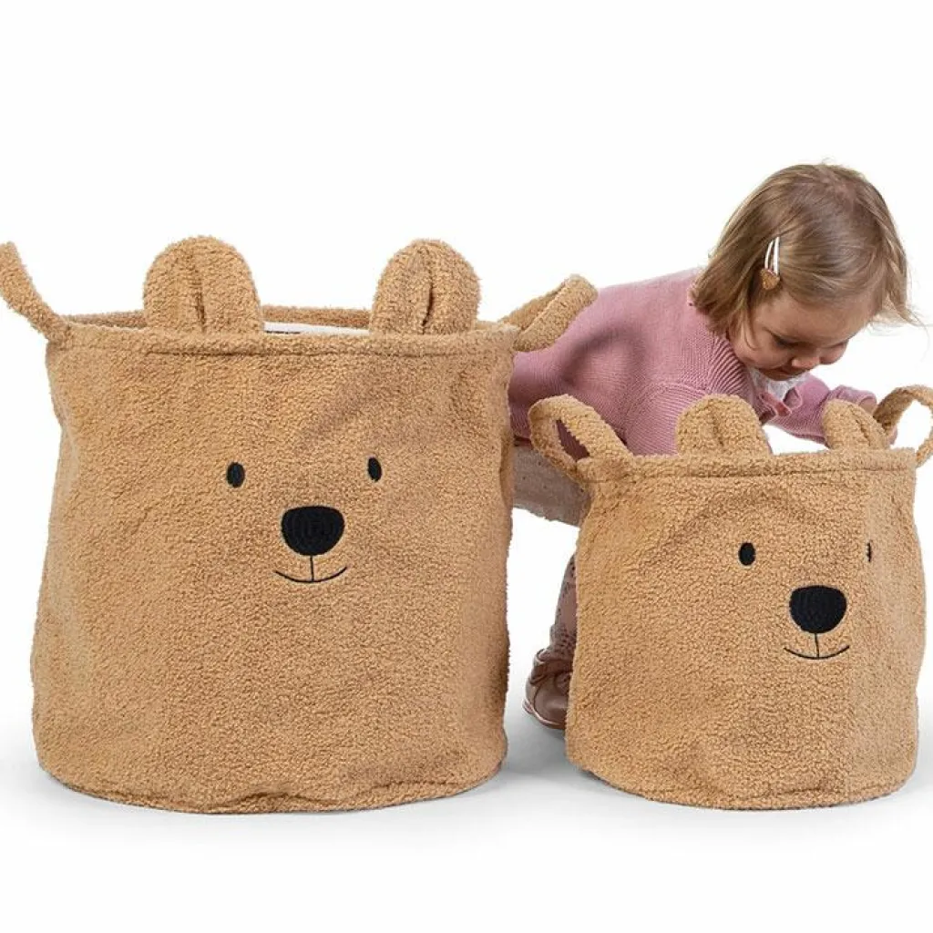 Hot Panier de rangement Teddy beige (40 x 40 cm) Panier De Rangement