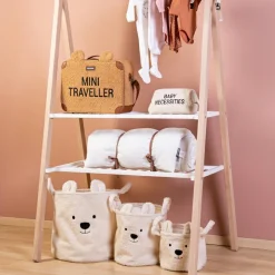 Clearance Panier de rangement Teddy écru (30 x 30 cm) Panier De Rangement