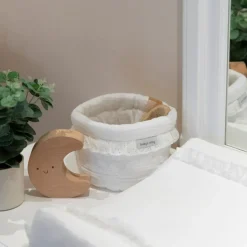 Clearance Panier de toilette Calm blanc (20 x 20 cm) Panier De Toilette