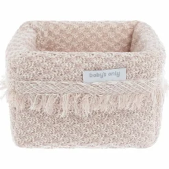 Hot Panier de toilette Happiness Vieux rose-Ecru (18 x 18 cm) Panier De Toilette