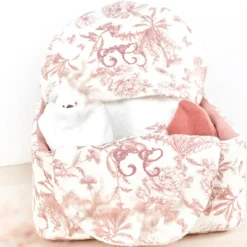 New Panier de toilette Toile de Jouy (25 x 25 cm) Panier De Toilette