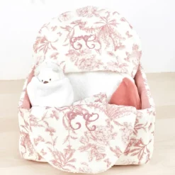 New Panier de toilette Toile de Jouy (25 x 25 cm) Panier De Toilette