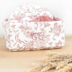 New Panier de toilette Toile de Jouy (25 x 25 cm) Panier De Toilette