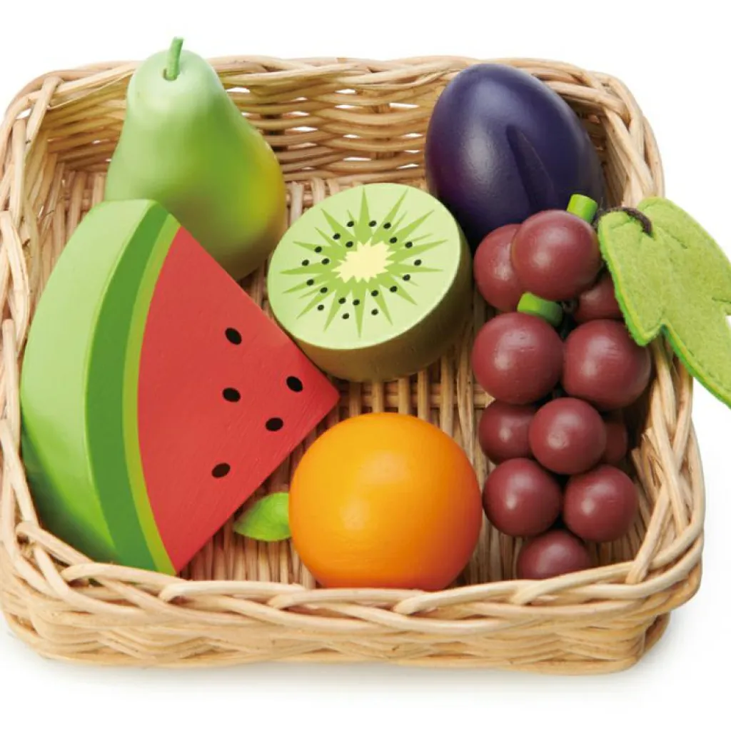 New Panier du marché Fruits Dînette Et Aliments Factices