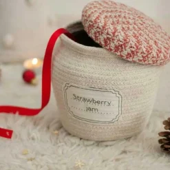Panier pot de confiture de fraise Panier De Rangement