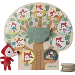 Lilliputiens Panneau d'activités Alice Arbre je raconte ma journée