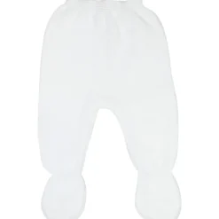 Outlet Pantalon en maille Blanc (0-1 mois) Tenue De Naissance