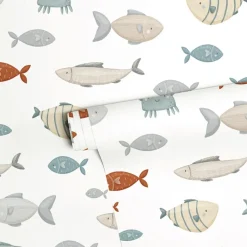 Online Papier peint Balade sous-marine Les poissons (50 cm x 10 m) Papier Peint