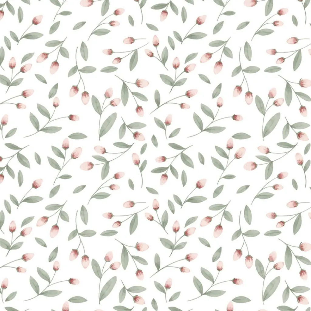 New Papier peint Boutons de fleurs (50 cm x 10 m) Papier Peint