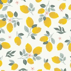 Lilipinso Papier peint citrons Lemons (50 cm x 10 m)