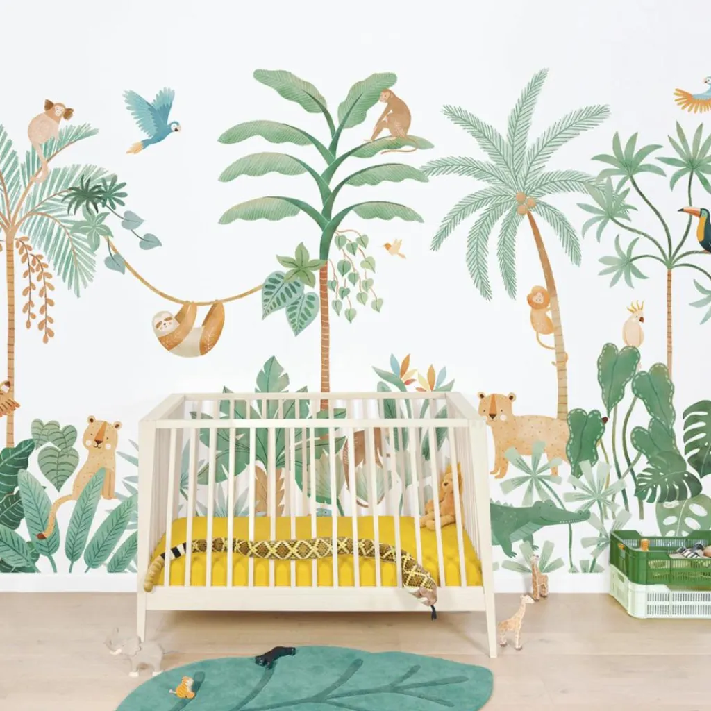 Clearance Papier peint décor XL Aventure dans la jungle Papier Peint