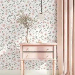 Lilipinso Papier peint Eclat et boutons de fleurs (50 cm x 10 m)