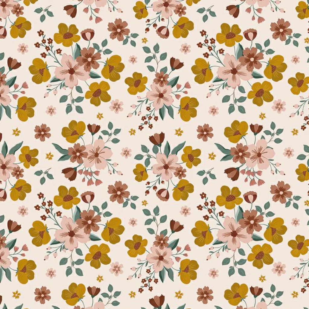 Lilipinso Papier peint fleur Fall Bouquet clair (50 cm x 10 m)