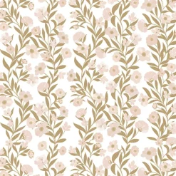 Discount Papier peint Guirlandes de fleurs (50 cm x 10 m) Papier Peint
