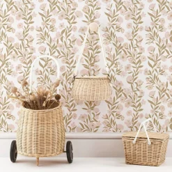 Discount Papier peint Guirlandes de fleurs (50 cm x 10 m) Papier Peint