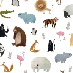 Lilipinso Papier peint Les animaux (50 cm x 10 m)