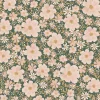 Outlet Papier peint Les fleurs fond vert foncé (50 cm x 10 m) Papier Peint