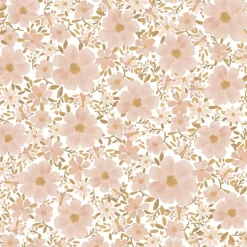 Sale Papier peint Les fleurs fond blanc (50 cm x 10 m) Papier Peint