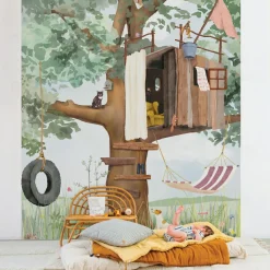 Mimi'lou Papier Peint Panorama Ma cabane L (250 x 200 cm)