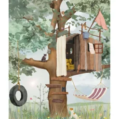 Mimi'lou Papier Peint Panorama Ma cabane L (250 x 200 cm)