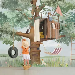 Mimi'lou Papier Peint Panorama Ma cabane XL (250 x 400 cm)