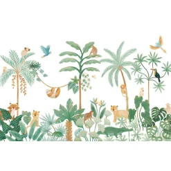 Clearance Papier peint panoramique Aventure dans la jungle Papier Peint