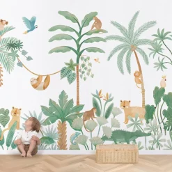 Clearance Papier peint panoramique Aventure dans la jungle Papier Peint