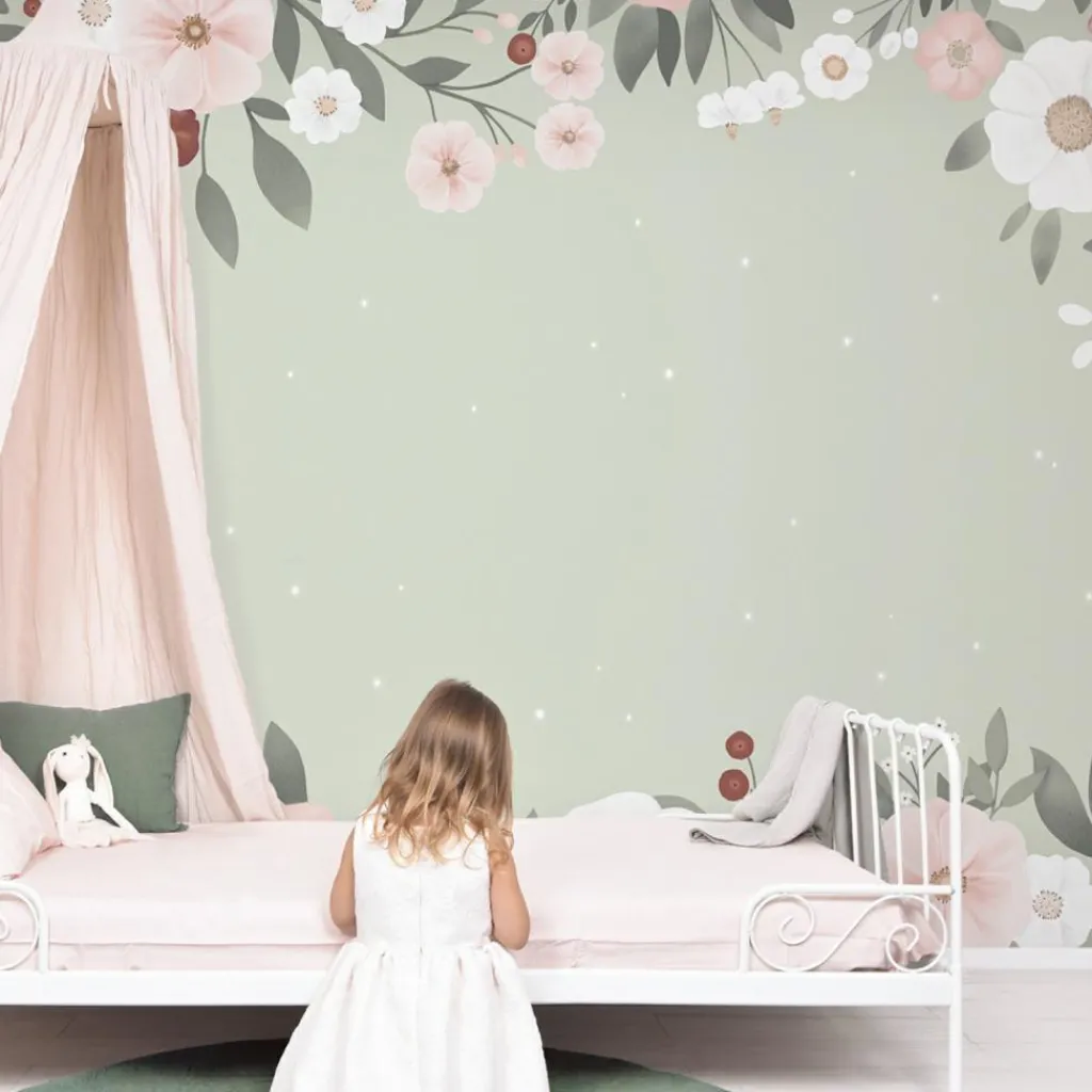 Hot Papier peint panoramique Harmonie florale Papier Peint