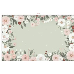 Hot Papier peint panoramique Harmonie florale Papier Peint