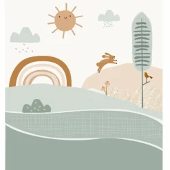 Charlie et Suzie Papier peint panoramique Edgar le renard