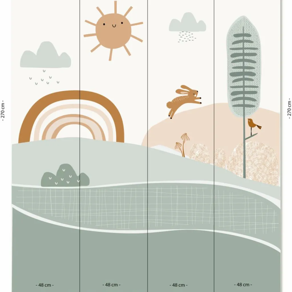 Charlie et Suzie Papier peint panoramique Edgar le renard