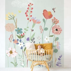 Discount Papier peint panoramique Fleurs des champs (250 x 200 cm) Papier Peint