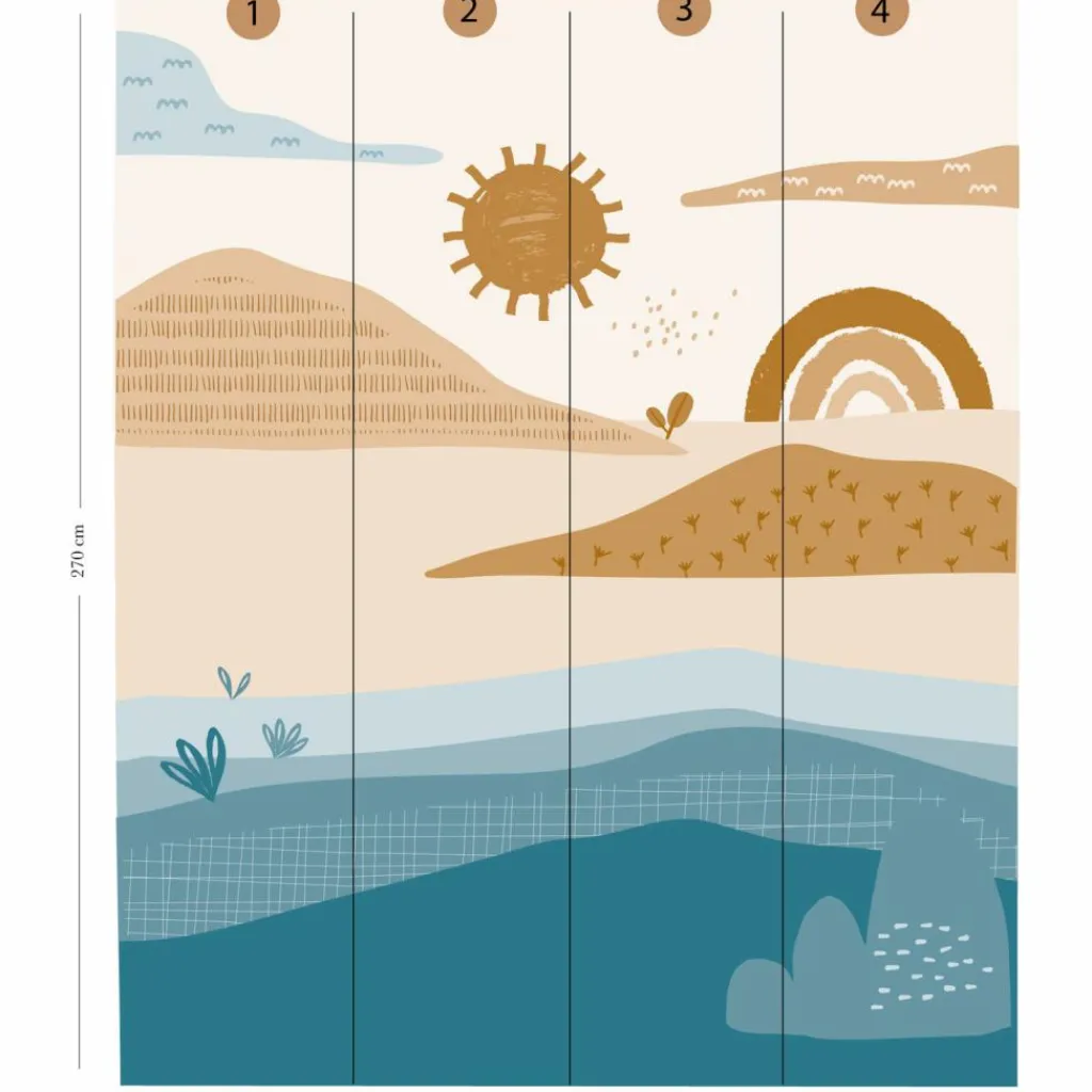 Charlie et Suzie Papier peint panoramique Isidore