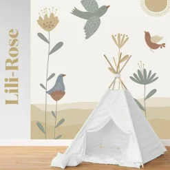 Charlie et Suzie Papier peint panoramique Lili Rose