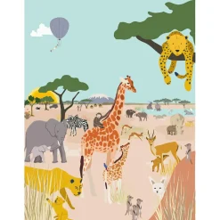 Best Papier peint panoramique Safari (250 x 200 cm) Papier Peint