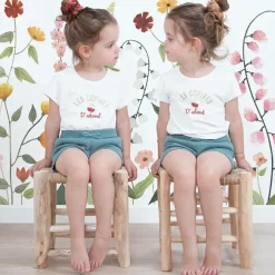 Lilipinso Papier peint panoramique fleurs Queyran (200 x 248 cm)