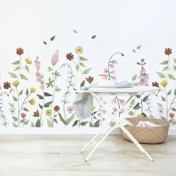 Lilipinso Papier peint panoramique fleurs Queyran (200 x 248 cm)