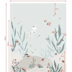 Lilipinso Papier peint panoramique Ocean field (200 x 248 cm)