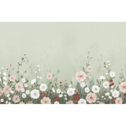 Lilipinso Papier peint panoramique jardin fleuri