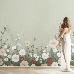 Lilipinso Papier peint panoramique jardin fleuri