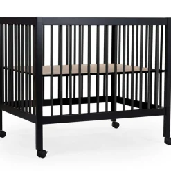Childhome Parc 97 noir avec roues (75 x 95 cm)