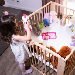 Discount Parc bébé pliant Moritz Natural (89 x 95 cm) Parc Bébé Et Accessoires