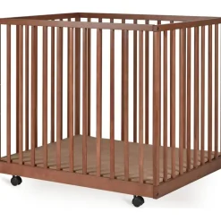 Quax Parc Mori avec roulettes Chataigner (95 x 75 cm)