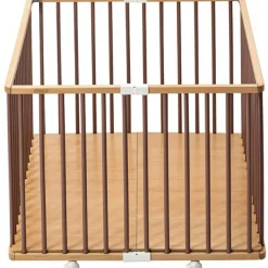 Combelle Parc pliant carré en bois Gaby hybride vieux rose