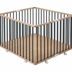 Hot Parc pliant carré Gaby avec plancher réglable et roulettes Hybride kaki Parc Bébé Et Accessoires