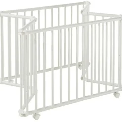 Online Parc pliant Lucilee + blanc avec fond vert d'eau (76 x 97 cm) Parc Bébé Et Accessoires