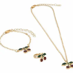 Konges Slojd Parure de bijoux enfant Cherry