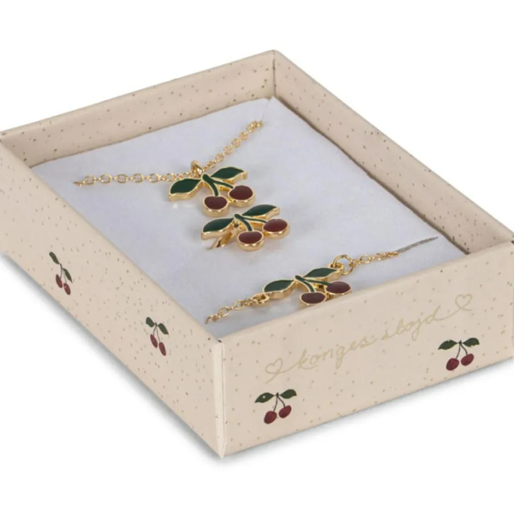 Konges Slojd Parure de bijoux fantaisie Cherry