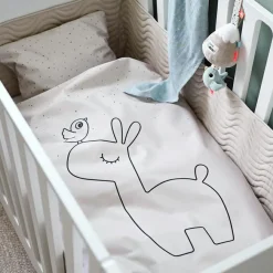 Done by Deer Parure de lit en coton bio Lalee Sable (100 x 140 cm)