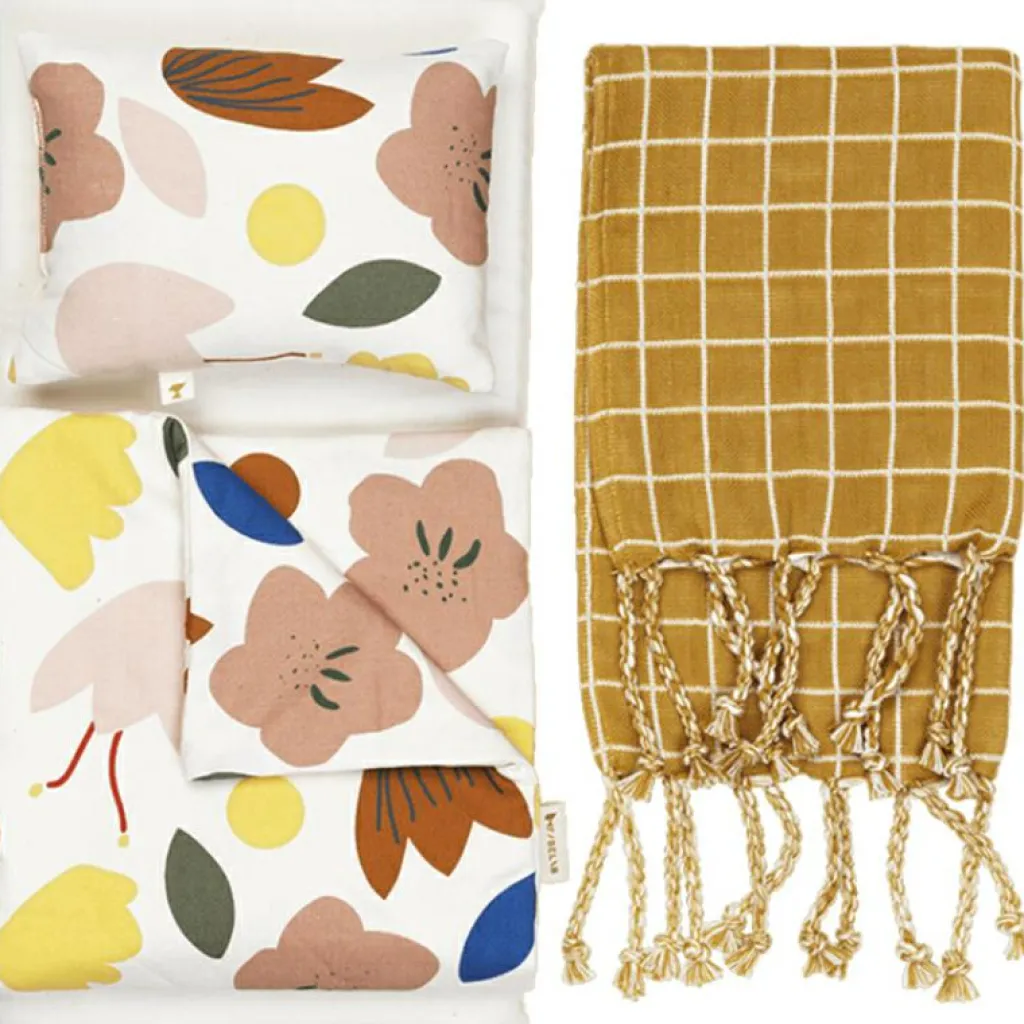 Fabelab Parure de lit pour poupée Mix